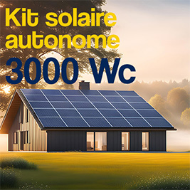 Kit solaire autonome 3000Wc